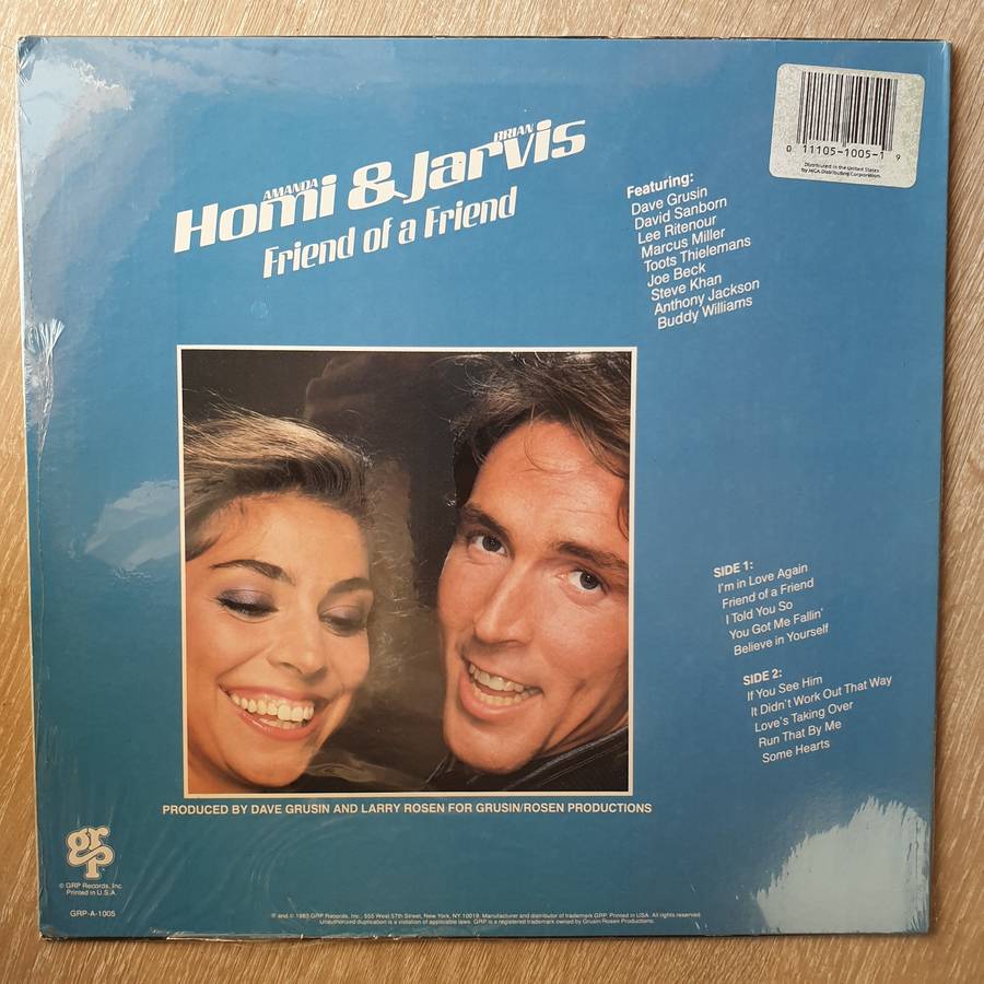 Homi & Jarvis  Friend Of A Friend - Vinyl LP Record - Sealed