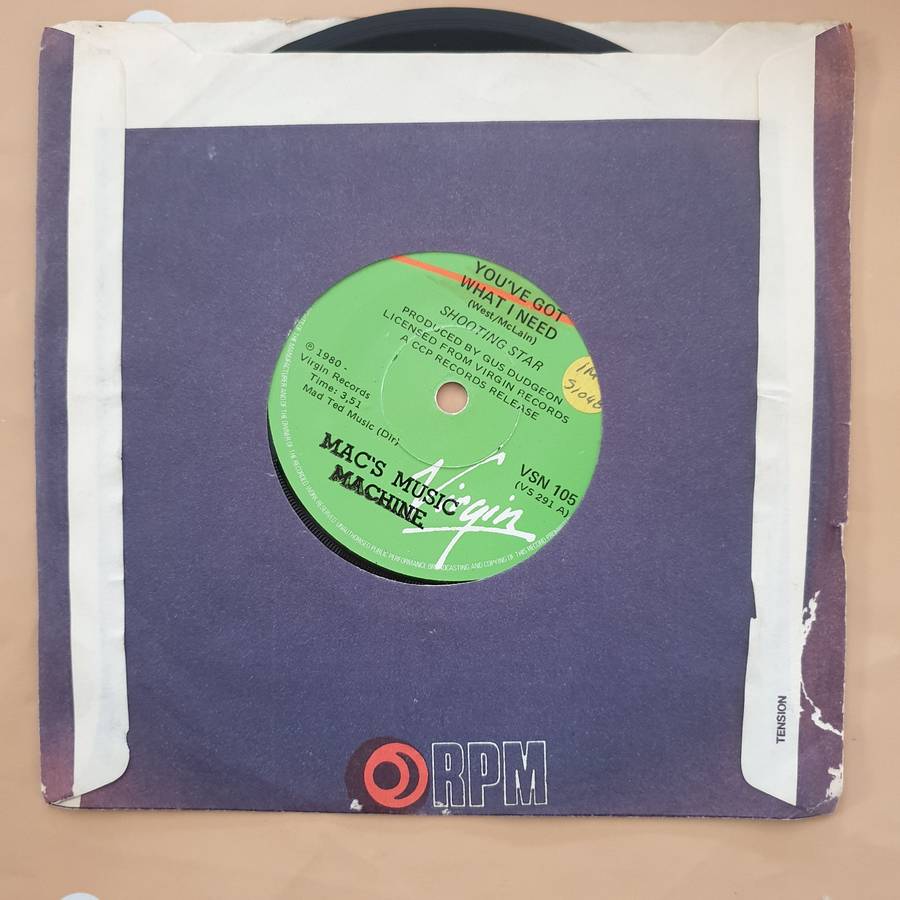 Shooting Star  You've Got What I Need / Bring It On - Vinyl 7" Record - Very-Good+ Quality ...