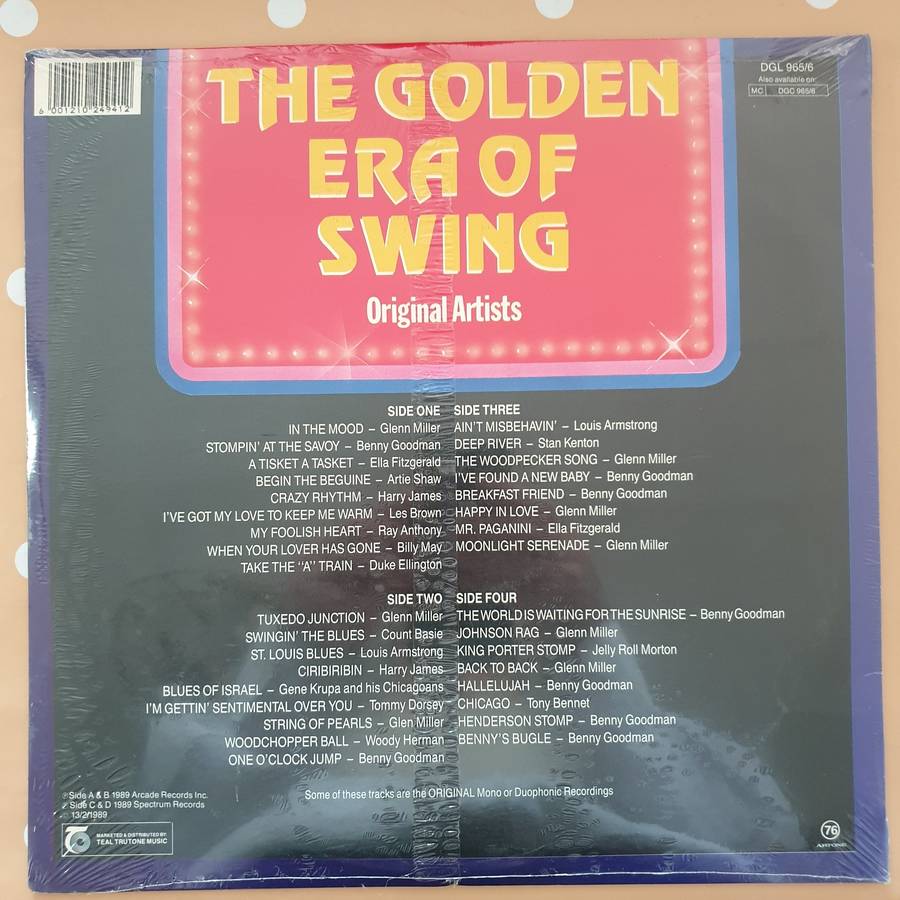 The Golden Era of Swing - Original Artists - Double Vinyl Record LP - Sealed