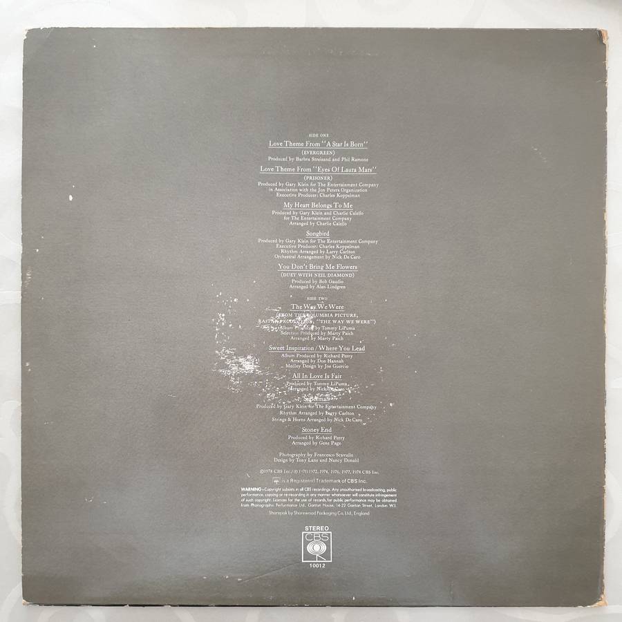 Barbra Streisand  Barbra Streisand's Greatest Hits - Volume 2 (UK) -  Vinyl LP Record - Ver...