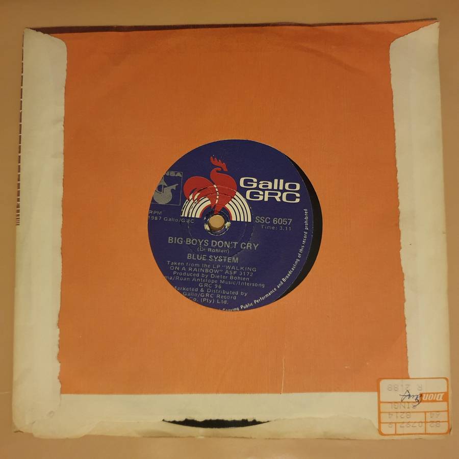 Blue System  Sorry Little Sarah -  Vinyl 7" Record - Very-Good+ Quality (VG+)