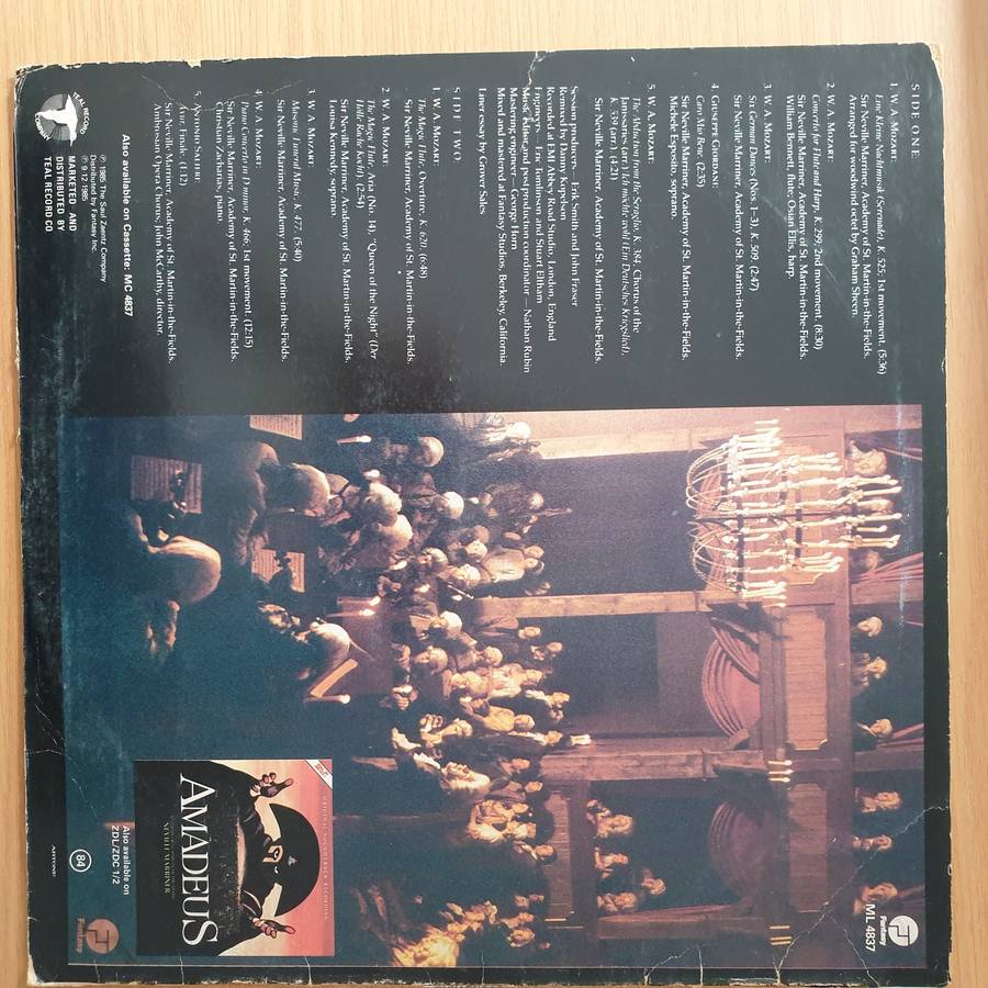 Amadeus  - Volume 2 (More Music From The Original Soundtrack Of The Film) - Vinyl LP Record - Ver...
