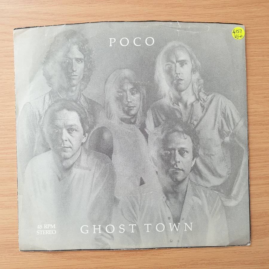 Poco  Ghost Town - Vinyl 7" Record - Very-Good+ Quality (VG+) (verygoodplus)