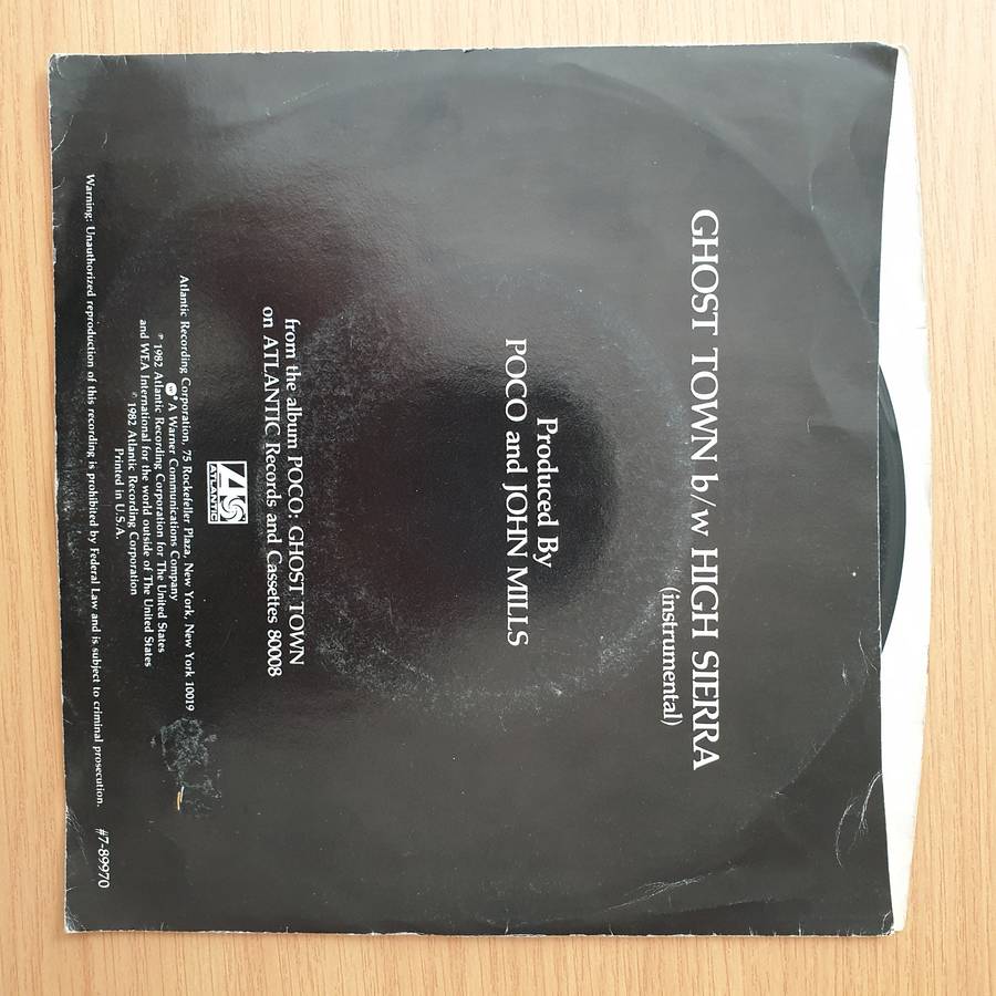 Poco  Ghost Town - Vinyl 7" Record - Very-Good+ Quality (VG+) (verygoodplus)