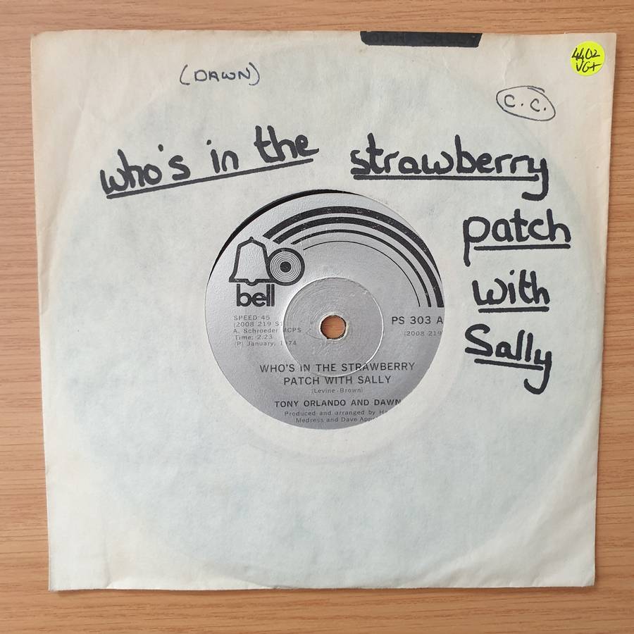 Tony Orlando And Dawn  Whos In The Strawberry Patch With Sally / Ukulele Man - Vinyl 7" Record...