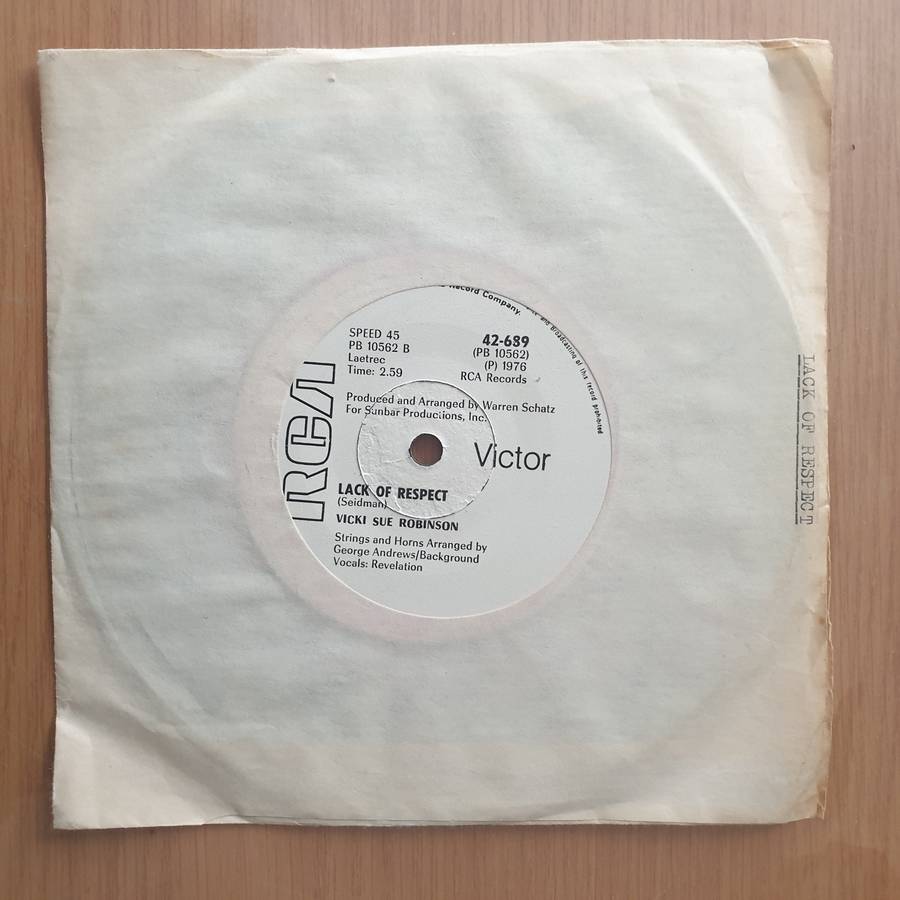 Vicki Sue Robinson  Turn The Beat Around (Rhodesia) - Vinyl 7" Record - Very-Good+ Quality (VG...