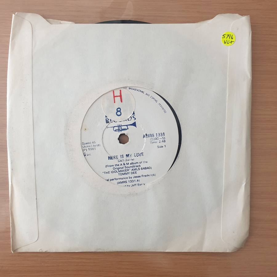 Tommy Dee, Jesse Frederick / Nino Tempo  Here Is My Love / I Know Where You're Goin' (Rhodesia...