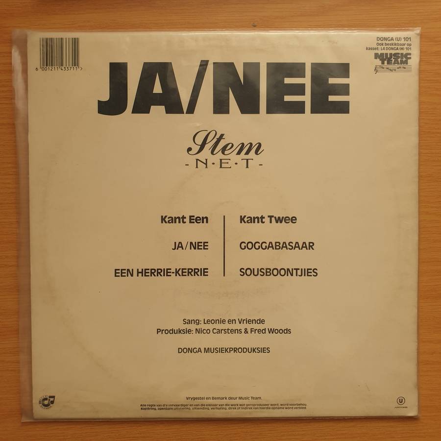 Ja/Nee - Stem-Net - Leonie en Vriende -  Vinyl LP Record - Very-Good+ Quality (VG+)