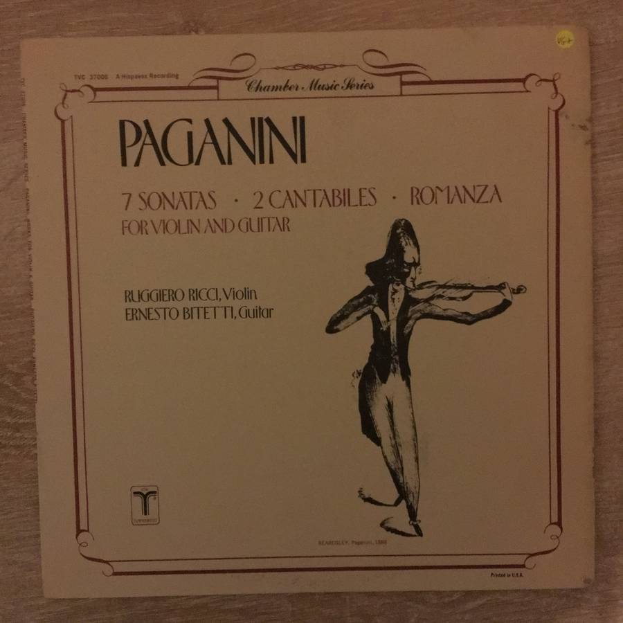 Ruggiero Ricci, Niccolò Paganini  7 Sonatas - 2 Cantabiles -Romanza For Violin And Guitar ...
