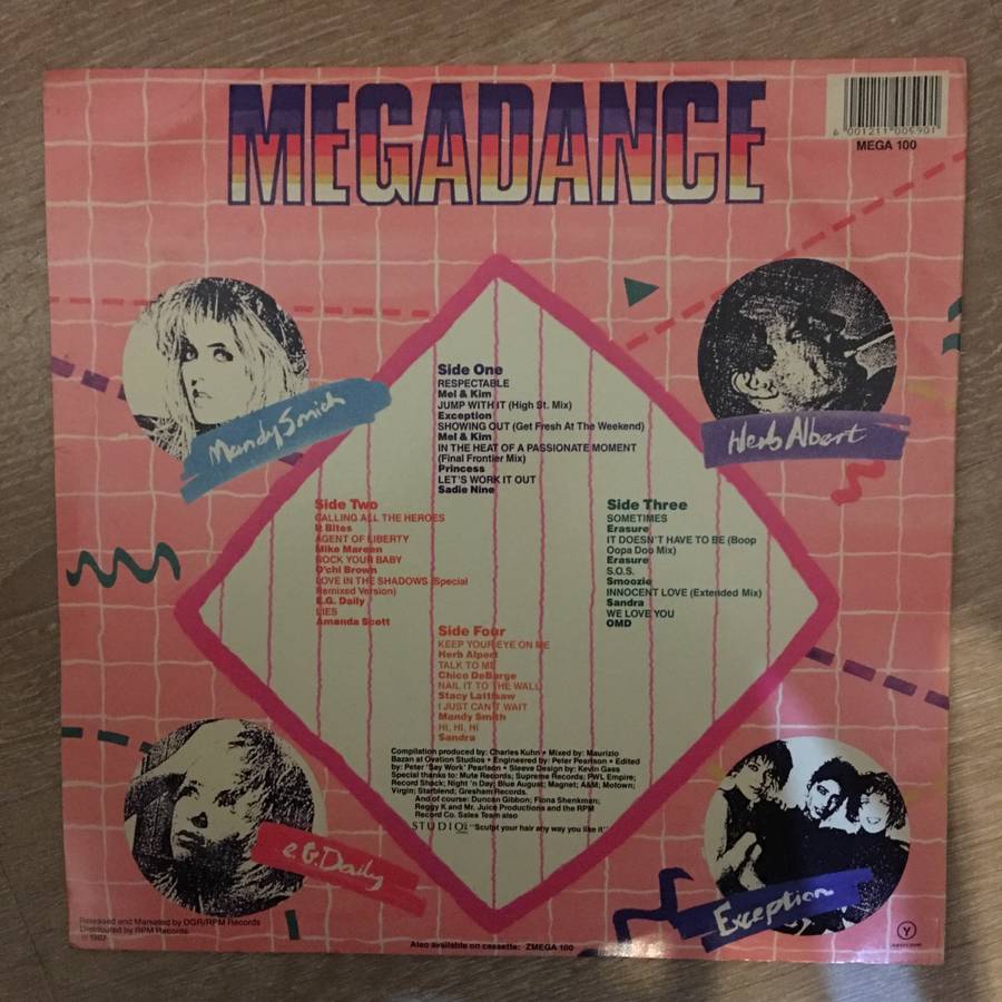 Megadance - Vol 2 (Sandra/OMD/Erasure..) - Double Vinyl LP Record - Very-Good+ Quality (VG+)
