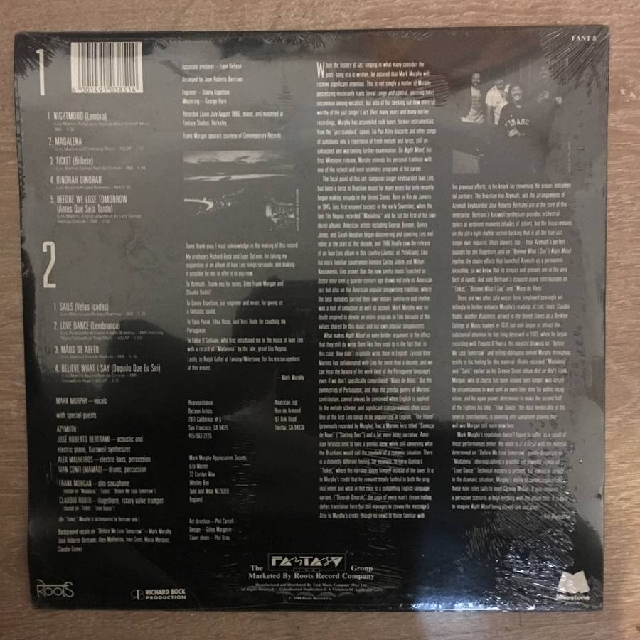 Mark Murphy  Night Mood - Vinyl LP - Sealed