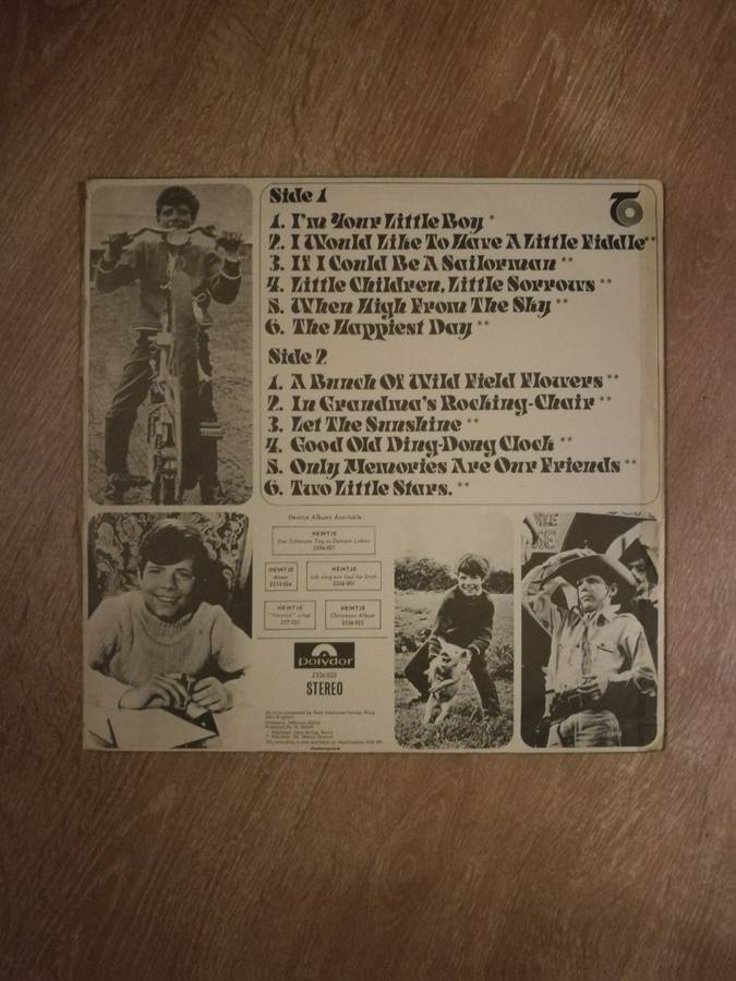 Heintje - I'm Your Little Little Boy - Vinyl LP Record - Opened  - Very-Good Quality (VG)