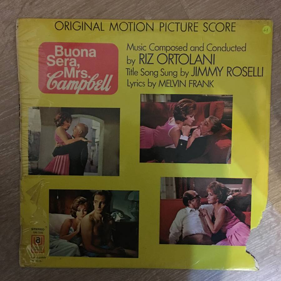 Riz Ortolani  Buona Sera, Mrs. Campbell (Original Motion Picture Score) - Vinyl LP Record -...