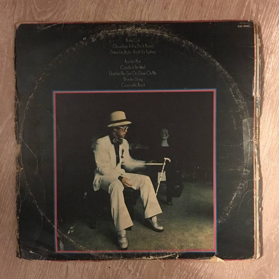 Elton John - Greatest Hits - Vinyl LP Record (G+)