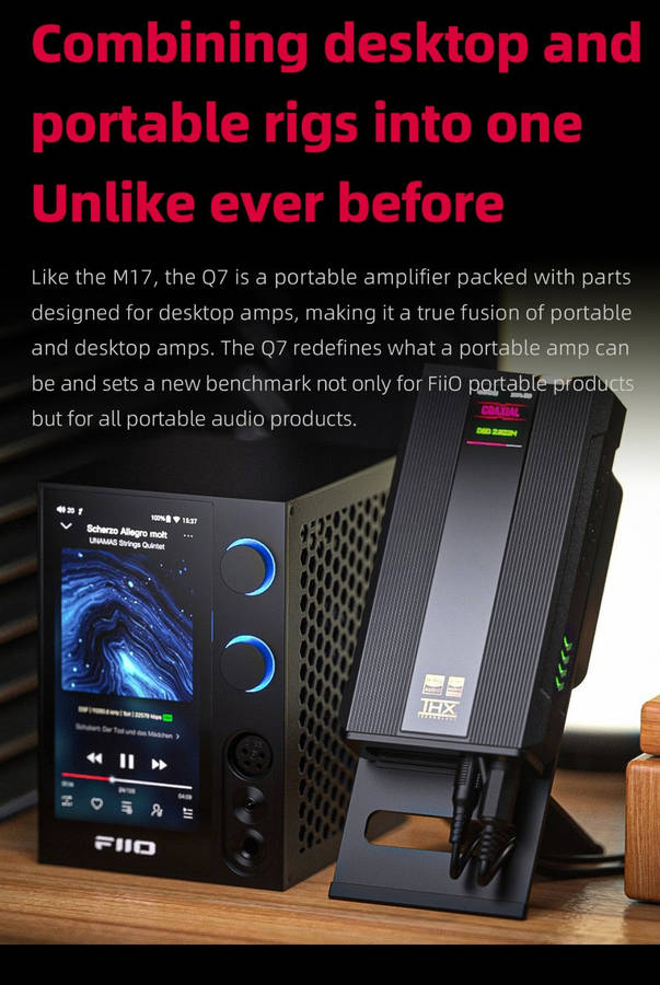 FiiO Q7 - Portable & Desktop Audiophile DAC & Amplifier  (New Release) (In Stock)
