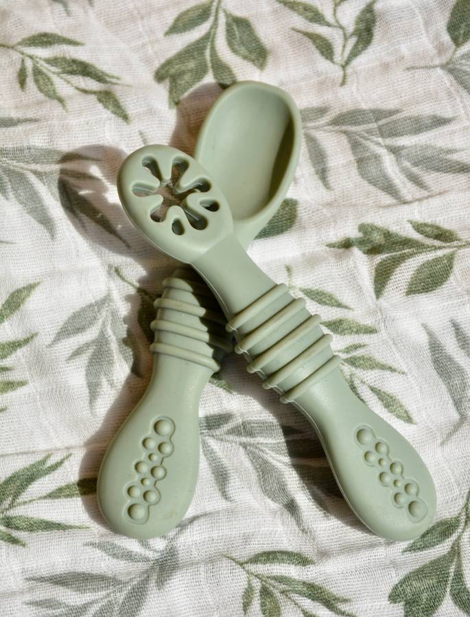JanaS Silicone Baby lead weaning utensil set