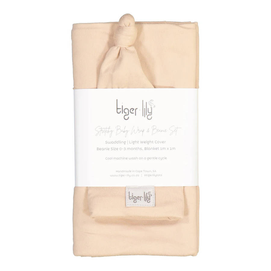Tiger Lily swaddle and beanie set - various colors