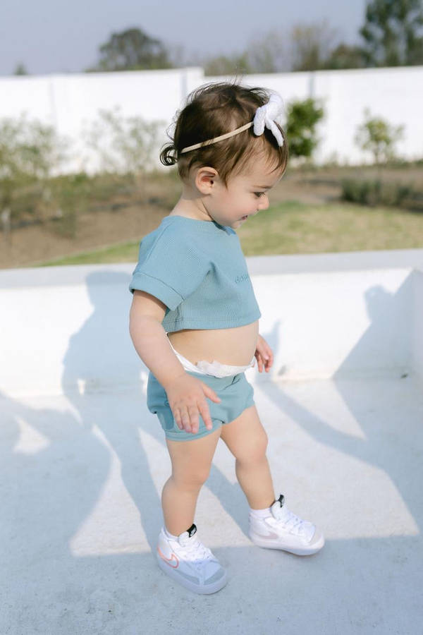 Eternal Spring - Green Short Set