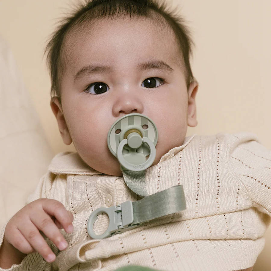 BIBS Colour Pacifier and Loop Clip Gift Set - Size 1