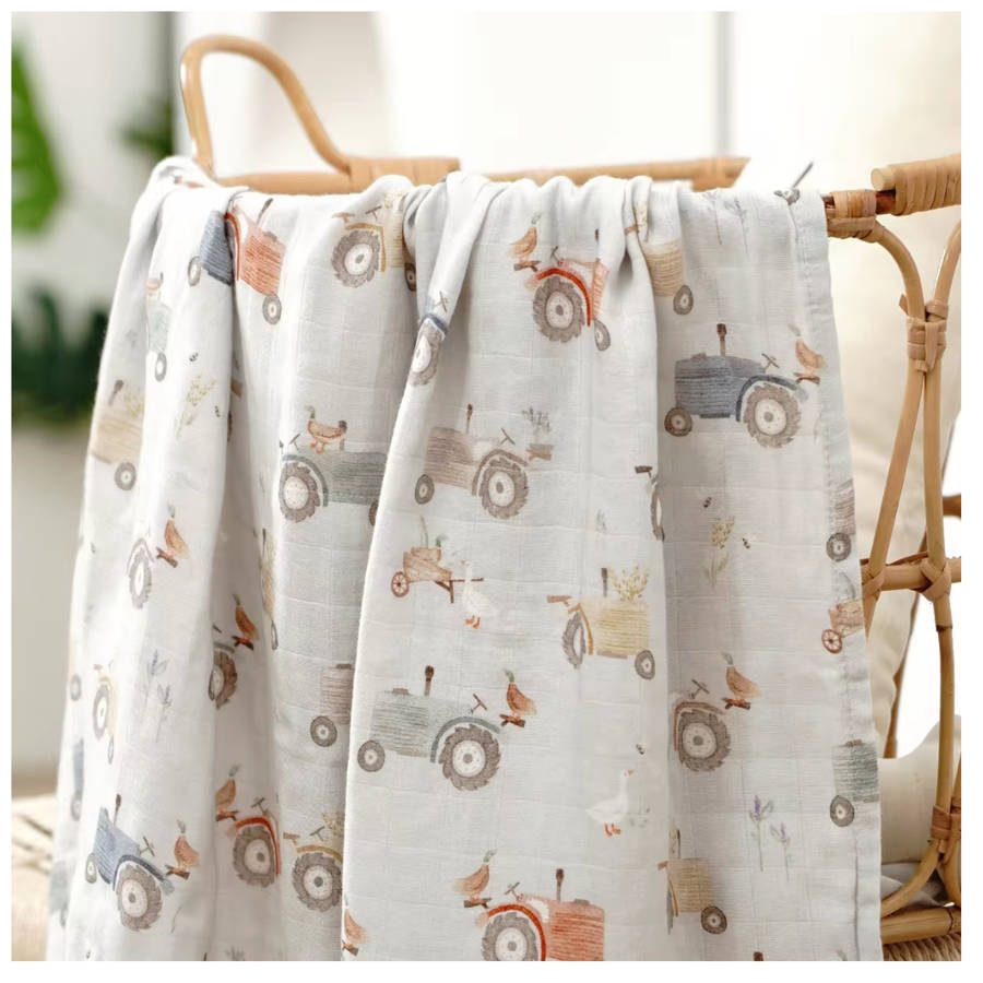 Bamboo cotton muslin blanket - Various prints