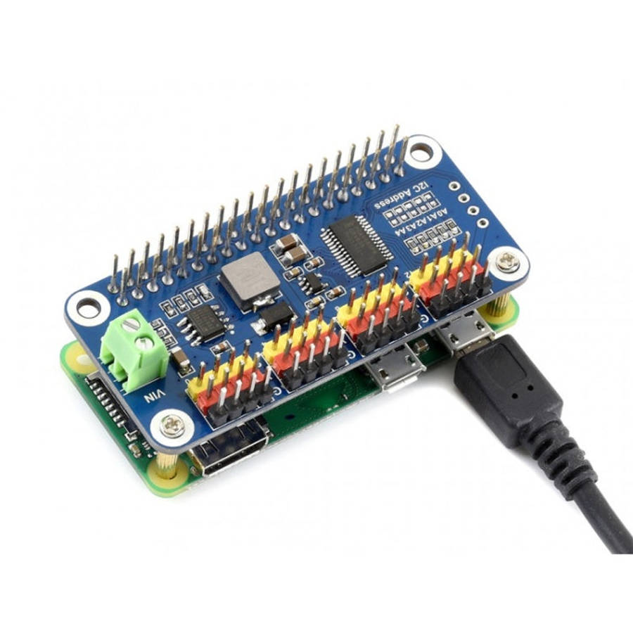 Waveshare 16-Channel 12-bit I2C Servo Driver HAT for Raspberry Pi, 15275