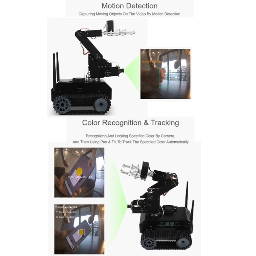 Waveshare JETANK AI Tracked Mobile Robot Kit, Based on Jetson Nano, EU Plug, Waveshare JETANK AI
