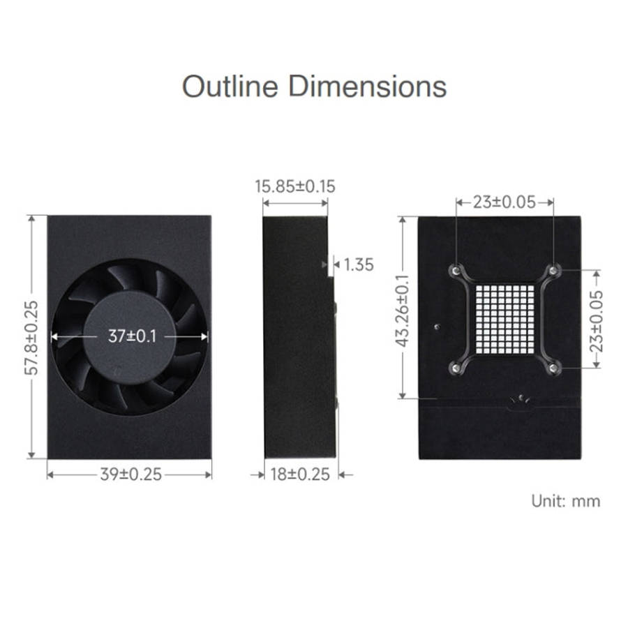 Waveshare Dedicated Cooling fan for Jetson TX2 NX, For Jetson TX2 NX