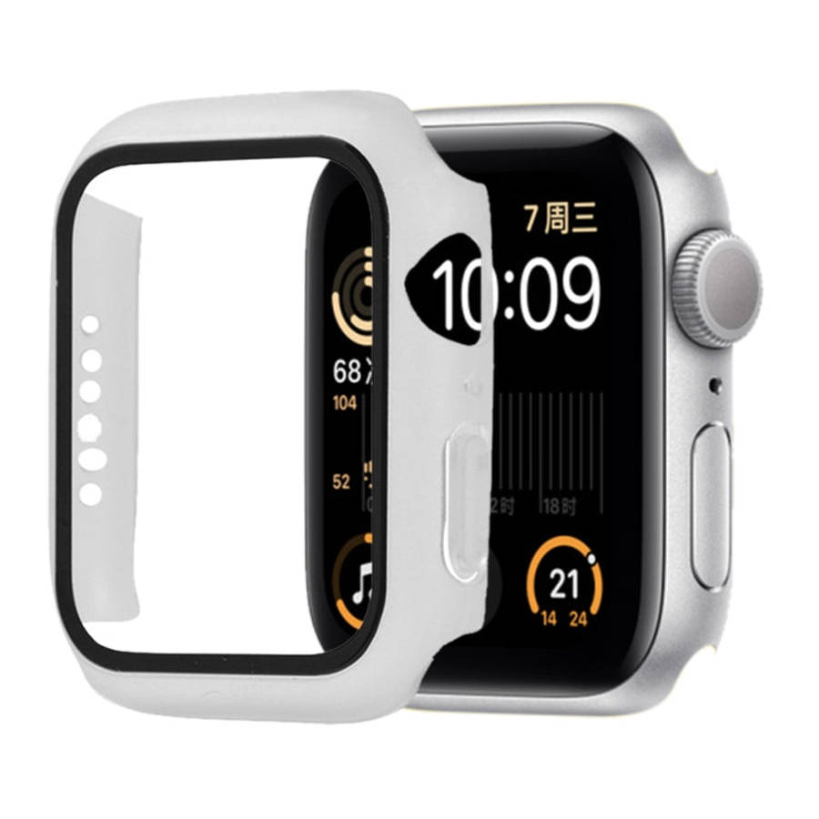 Shockproof PC+Tempered Glass Protective Case with Packed Carton For Apple Watch 44mm(Orange), For...