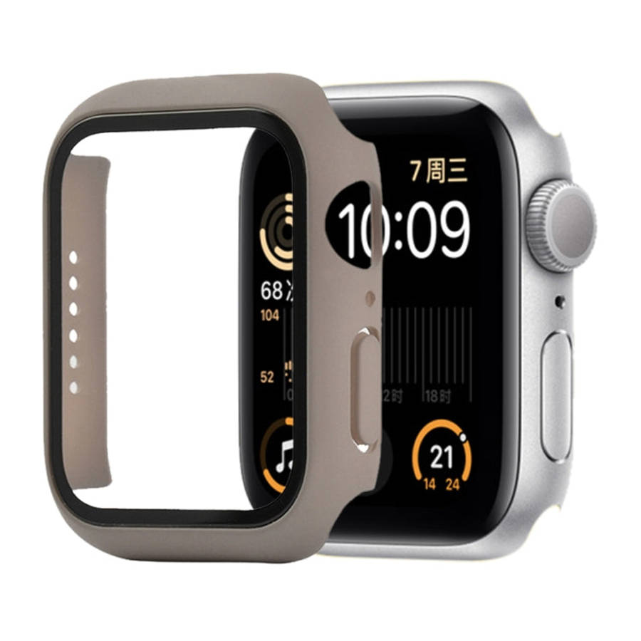 Shockproof PC+Tempered Glass Protective Case with Packed Carton For Apple Watch 44mm(Orange), For...