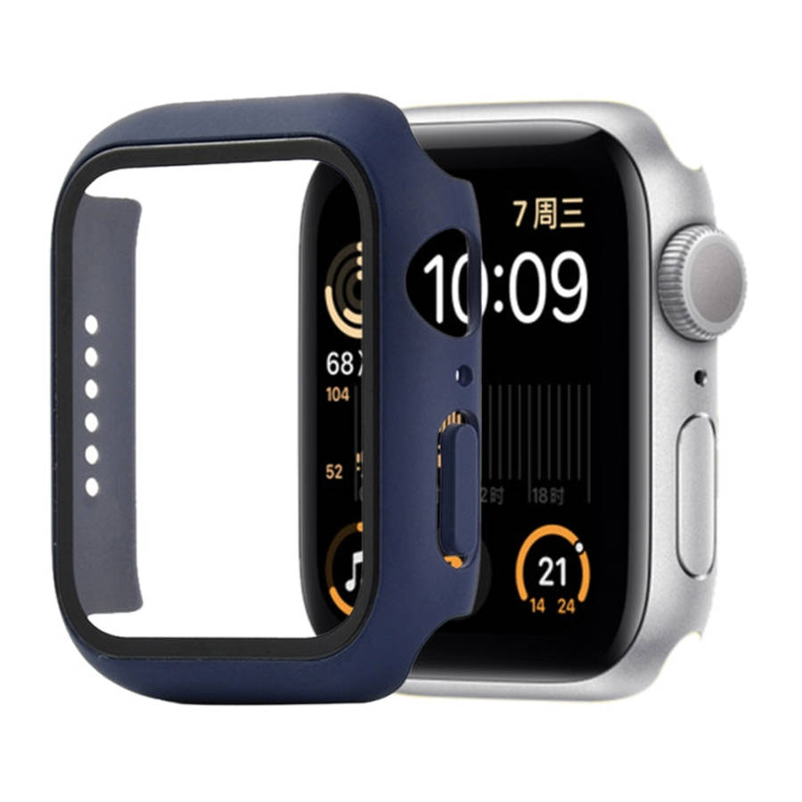 Shockproof PC+Tempered Glass Protective Case with Packed Carton For Apple Watch 44mm(Orange), For...