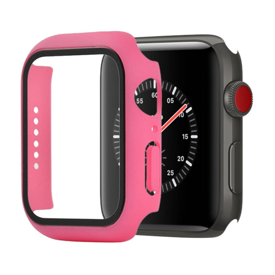 Shockproof PC+Tempered Glass Protective Case with Packed Carton For Apple Watch 44mm(Orange), For...