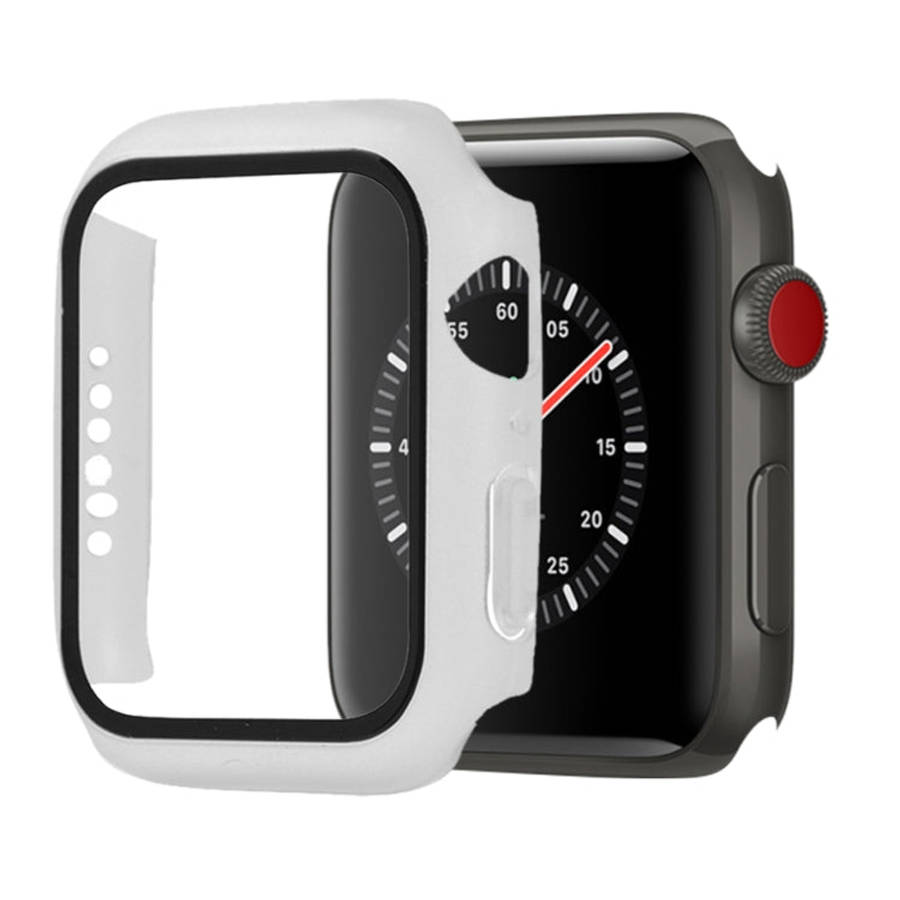 Shockproof PC+Tempered Glass Protective Case with Packed Carton For Apple Watch 44mm(Orange), For...