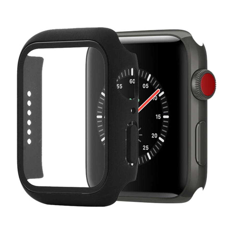 Shockproof PC+Tempered Glass Protective Case with Packed Carton For Apple Watch 44mm(Orange), For...