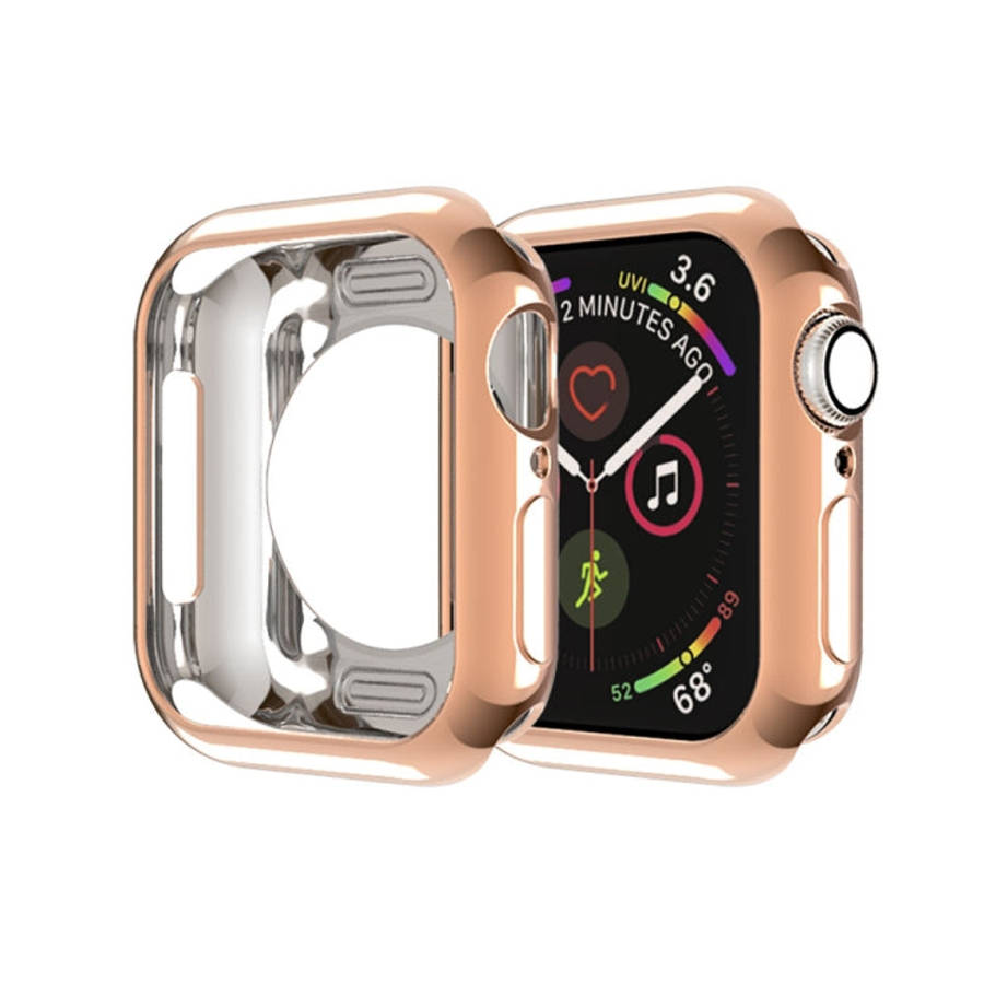 Plating TPU Round Hole Hollowing Protective Case, For Apple Watch Series 6 / 5 / 4 / SE 2025 / 20...
