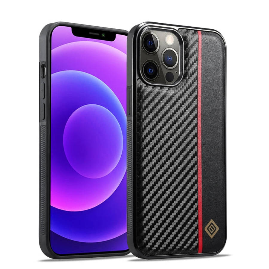 LC.IMEEKE 3 in 1 Carbon Fiber Texture Shockproof Phone Case, For iPhone 18 Pro / 17 Pro, For iPho...