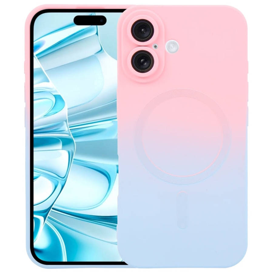 Liquid TPU Silicone Gradient MagSafe Phone Case, For iPhone 16, For iPhone 15 Pro Max, For iPhone...