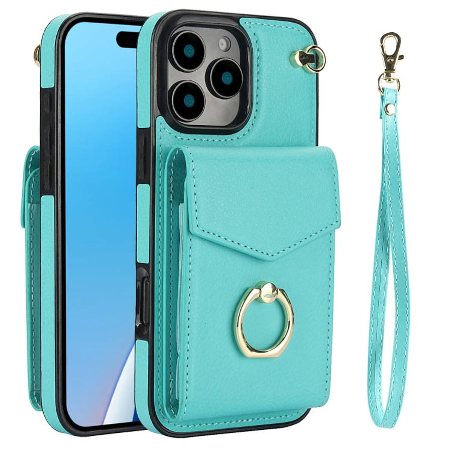 Ring Holder RFID Card Slot Phone Case, For iPhone 18 Pro / 17 Pro, For iPhone 18 Pro Max / 17 Pro...