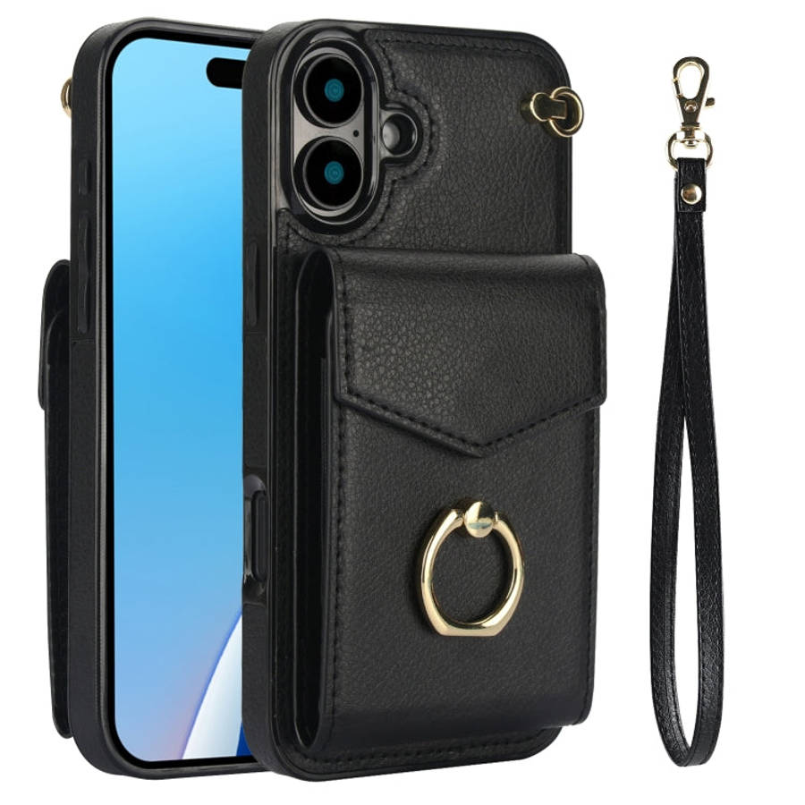Ring Holder RFID Card Slot Phone Case, For iPhone 18 Pro / 17 Pro, For iPhone 18 Pro Max / 17 Pro...
