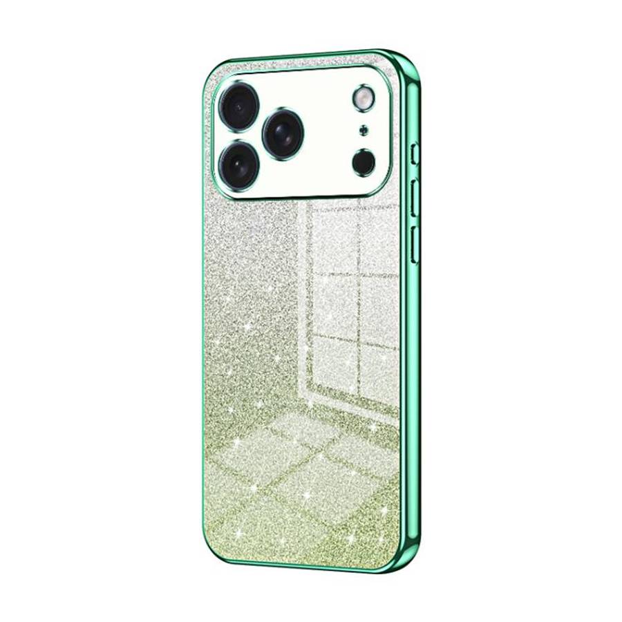 Gradient Glitter Powder Electroplated Phone Case, For iPhone 17e / 16e, For iPhone 17 Pro Max, Fo...