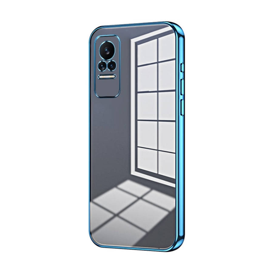 Transparent Plating Fine Hole Phone Case, For Xiaomi Civi / Civi 1S, For Xiaomi Poco M4 Pro, For ...