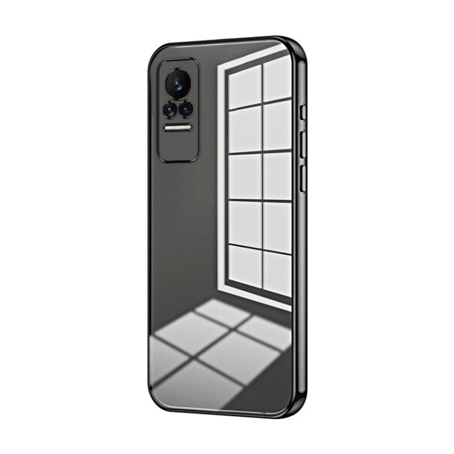 Transparent Plating Fine Hole Phone Case, For Xiaomi Civi / Civi 1S, For Xiaomi Poco M4 Pro, For ...