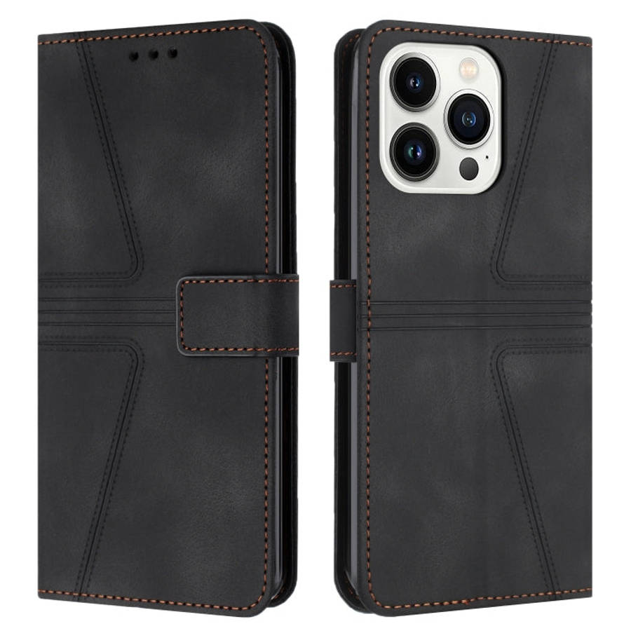 Triangle Solid Color Leather Phone Case, For iPhone 17e / 16e, For iPhone 17 Pro Max, For iPhone ...