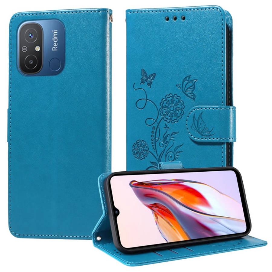 Embossed Butterfly Flowers Leather Phone Case, For Xiaomi Poco C50 / C51, For Xiaomi Poco C55 / R...