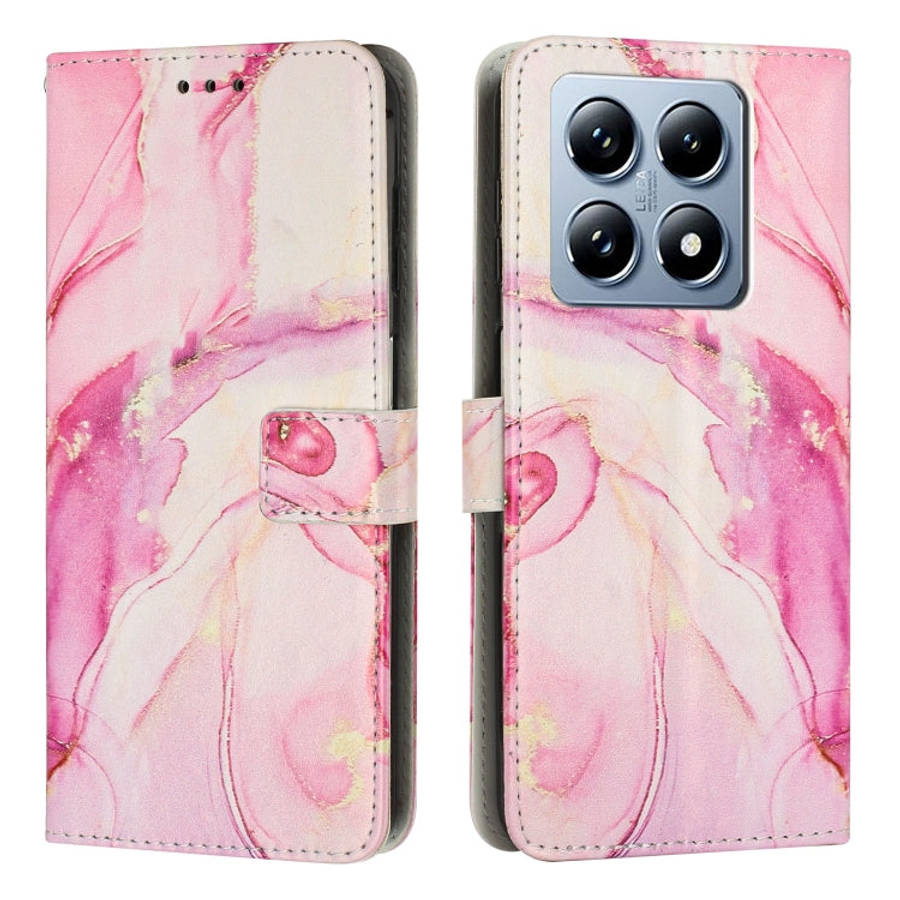 Painted Marble Pattern Leather Phone Case, For Xiaomi Poco F7 Pro / Poco F7 Ultra, For Xiaomi 15 ...