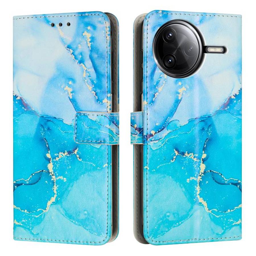 Painted Marble Pattern Leather Phone Case, For Xiaomi Poco F7 Pro / Poco F7 Ultra, For Xiaomi 15 ...