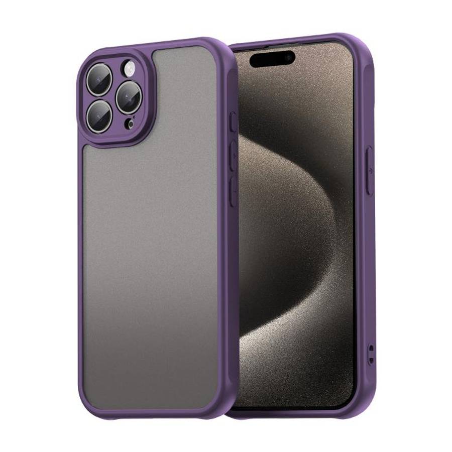 Fan Dun Series TPU Hybrid PC Frosted Phone Case, For iPhone 15 Pro, For iPhone 15 Plus, For iPhon...