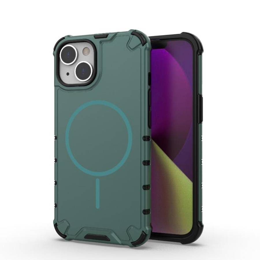 Grating Solid Color MagSafe Magnetic Phone Case, For iPhone 15 Pro Max, For iPhone 15 Pro, For iP...