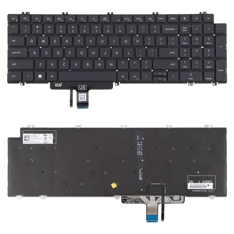 US Version Backlit Laptop Keyboard for Dell Latitude 3540 5520 5521 5530 5531 5540, For Dell Lati...