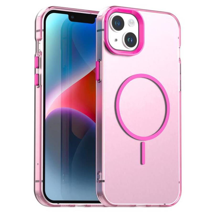 Candy Fine Circle Magsafe PC Hybrid TPU Phone Case, For iPhone 15 Pro, For iPhone 15 Plus, For iP...