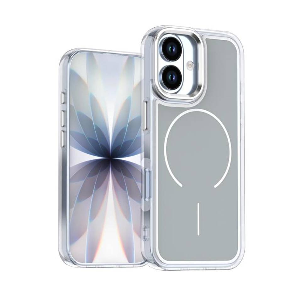Electroplated Dual Color PC Hybrid TPU Soft Frame MagSafe Phone Case, For iPhone 18 Pro / 17 Pro,...